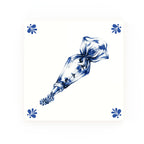 Piping Bag Delft blue decorative ceramic tile – Modern corner style