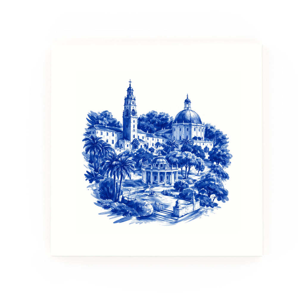 Delft blue ceramic tile no border – Portmeirion design