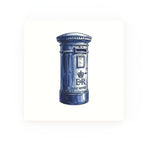Delft blue ceramic tile no border – Post Box design
