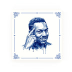 Roll Safe (Thinking Guy) Delft blue decorative ceramic tile – Classic corner style