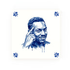 Roll Safe (Thinking Guy) Delft blue decorative ceramic tile – Modern corner style