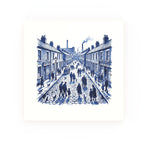 Salford Street Delft blue decorative ceramic tile – no corner style