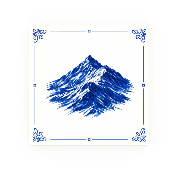 Snowdon Delft blue decorative ceramic tile – classic corners