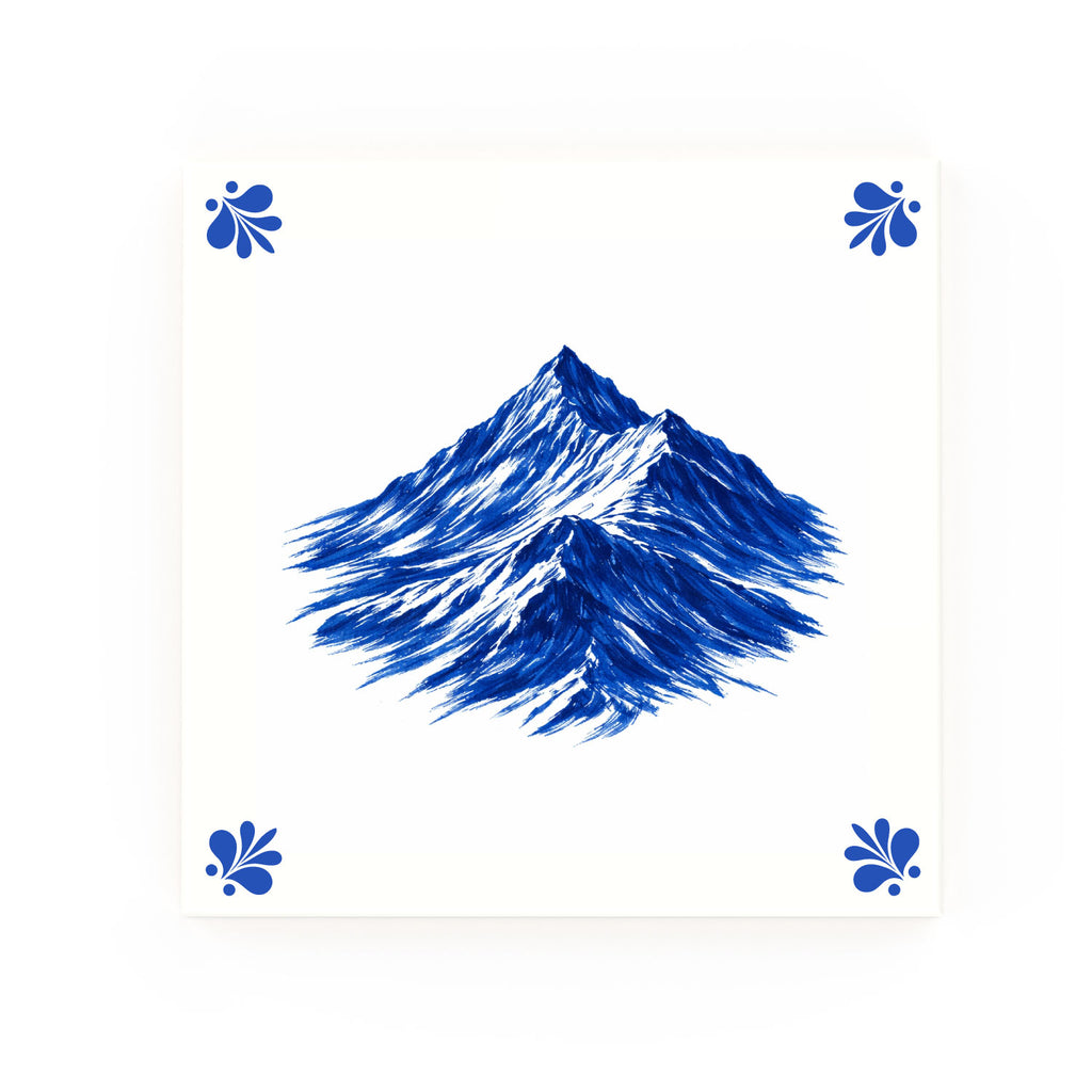Snowdon Delft blue tile – modern rounded corners
