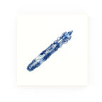 Sonic Screwdriver Delft blue decorative ceramic tile – no corner style