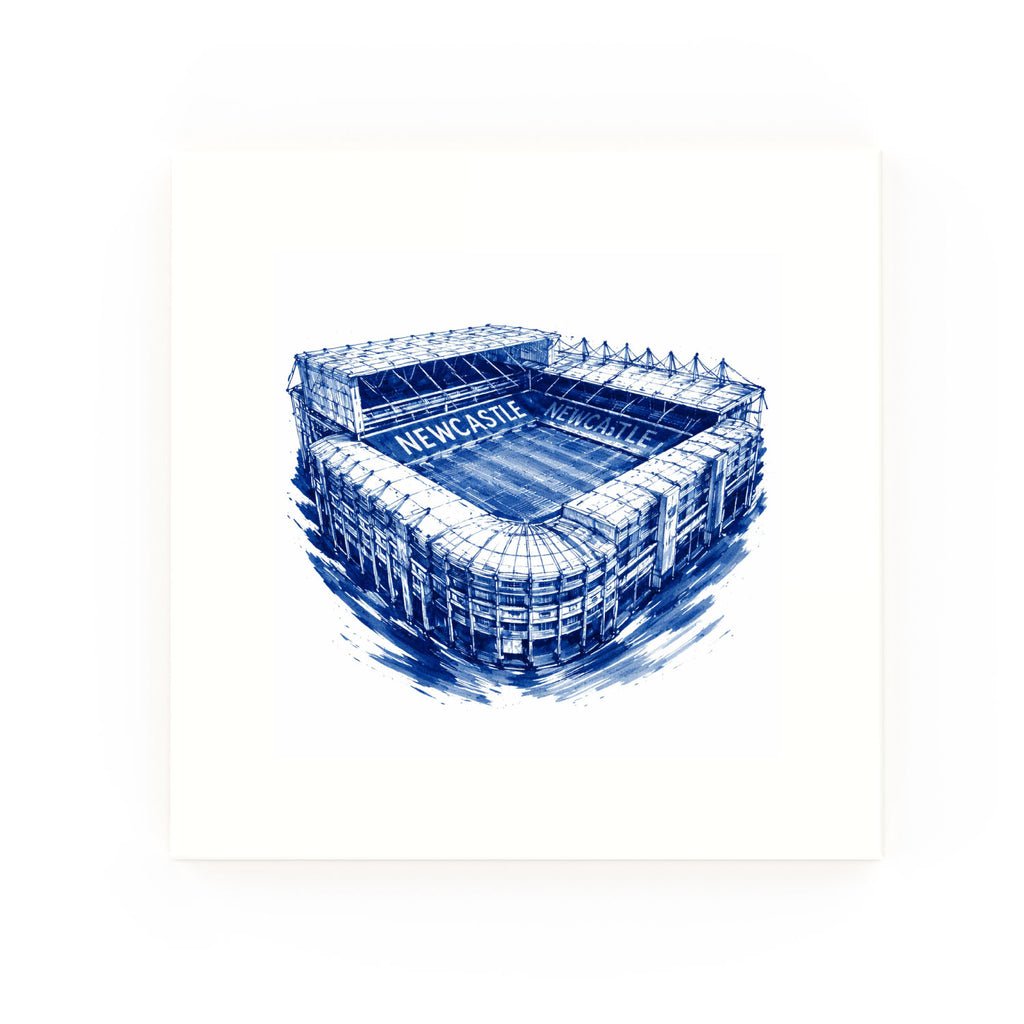 St James Park Delft blue decorative ceramic tile – no corner style