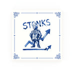 Stonks Delft blue decorative ceramic tile – Classic corner style