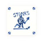Stonks Delft blue decorative ceramic tile – Modern corner style