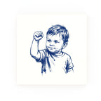 Success Kid Delft blue decorative ceramic tile – no corner style