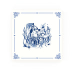 This Is Fine Delft blue decorative ceramic tile – Classic corner style