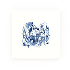 This Is Fine Delft blue decorative ceramic tile – no corner style