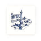 Trafalgar Square Delft blue decorative ceramic tile – no corner style