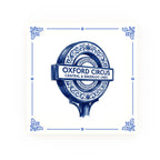 Tube Sign Delft blue decorative ceramic tile – Classic corner style