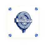 Tube Sign Delft blue decorative ceramic tile – Modern corner style
