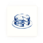 Victoria Sponge Delft blue decorative ceramic tile – no corner style