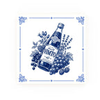Vimto Delft blue decorative ceramic tile – Classic corner style