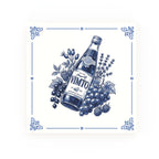 Vimto Delft blue decorative ceramic tile – Classic corner style