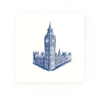 Westminster & Big Ben Delft blue decorative ceramic tile – no corner style