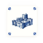 Windsor Castle Delft blue decorative ceramic tile – Modern corner style