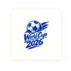 World Cup 2026 Delft blue decorative ceramic tile – no corner style