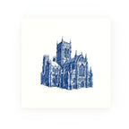 York Minster Delft blue decorative ceramic tile – no corner style