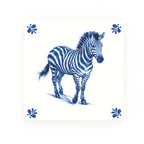 Zebra Delft blue tile – modern rounded corners
