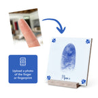 Fingerprint | Delft Blue Ceramic Tile