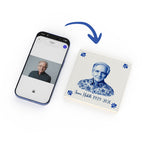 Personalised remembrance photo tile shown as a keepsake gift