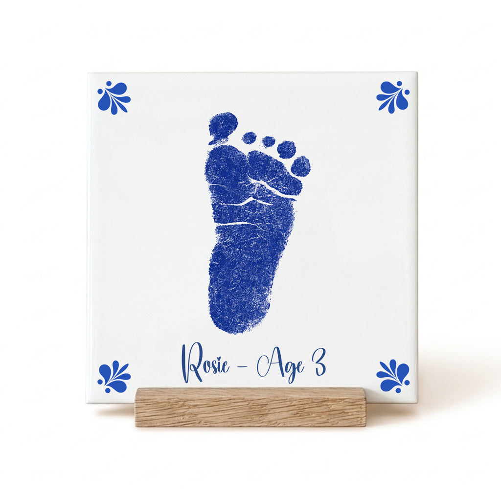 Footprint | Delft Blue Ceramic Tile